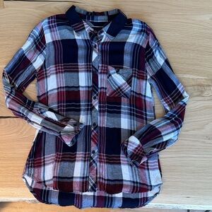 Rails Women's Plaid Button Down Shirt in Red, Black, and White